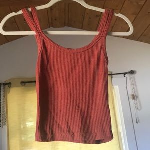 Rustic red/orange tank top